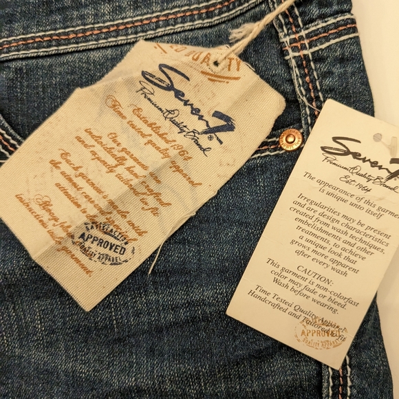 Seven7 jeans cropped size 14 NWT - Picture 8 of 9